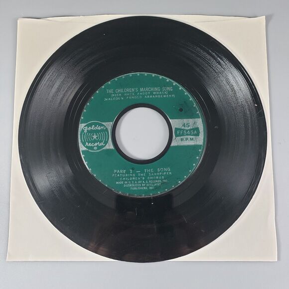 Golden Record 45 Rpm The Children’s Marching Song (Nick Nack Paddy Whack) - Picture 1 of 2
